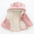thumbnail image 3 of GYRATEDREAM Toddler Girls Boys Hooded Fleece Jacket Baby Cartoon Animal Zip Up Outwear Coat Infant Fall Winter Clothes for 6M-5T, 3 of 8