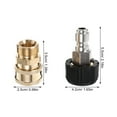 thumbnail image 2 of 1 Set Household Pressure Washer Hose Adapter Brass Pressure Washer Quick Connect Fitting, 2 of 8