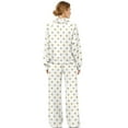 thumbnail image 2 of Garronmavis Womens Sweat Suit Polka Dot Hoodie Sweatsuits Women 2 Piece Outfit Long Sleeve Sweatshirt Jogger Pants Set with Pockets White, Size L, 2 of 6