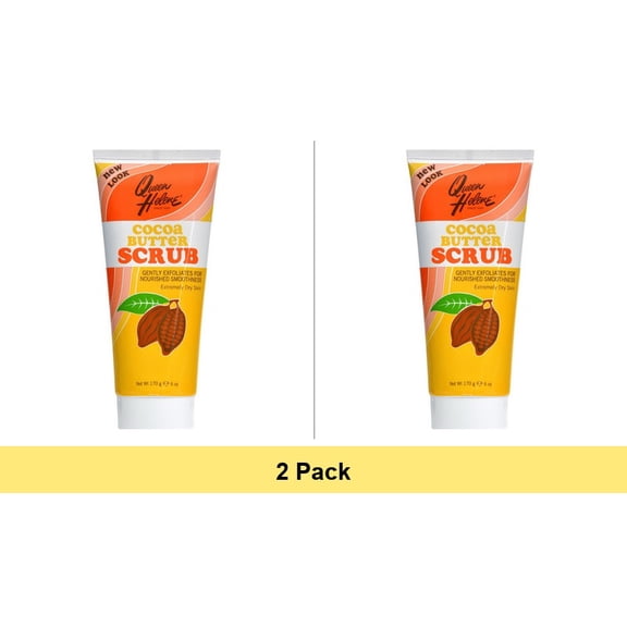 Queen Helene Body Scrub Cocoa Butter 6 Oz. - 2 Pack Bundle