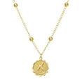 thumbnail image 3 of Xihbxyly Collar de Doce Estrellas, Elegante Colgante de Moneda Redonda, Deslumbrante Cadena de Clavícula con Diamantes de Imitación, Ideal Como Regalo de Cumpleaños, para Ocasiones Especiales, Aniver, 3 of 3