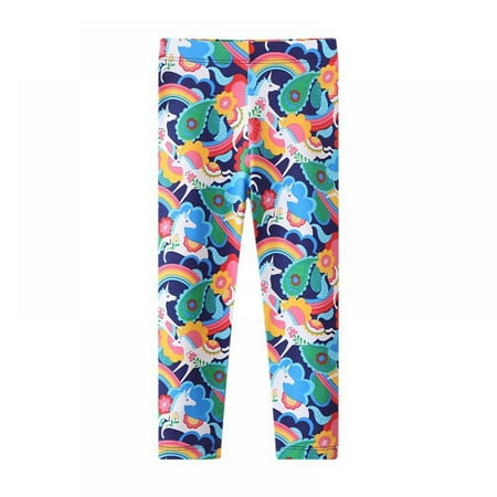 

BULLPIANO 2-7 Years Popular Girls Leggings Ankle Length - Comfortable Leggings for Girls. Cotton Leggings Great for Softness and Breathability
