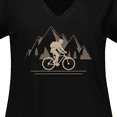 thumbnail image 4 of Inktastic Mountain Biking Adventure Women's Plus Size V-Neck T-Shirt, 4 of 5
