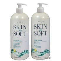 Avon Skin so Soft Original   Jojoba Body Lotion 33.8 Fl. LOT 2 BOTTLES