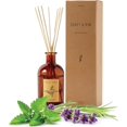 thumbnail image 1 of Reed Diffuser Set \u201cLavender, Sage & Mint\u201d Includes All Natural Essential Oil, 8 Rattan Diffuser Sticks & Elegant Amber Glass Vase (5.75 oz), Natural Fragrance Diffuser Set, 1 of 6