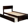 thumbnail image 3 of Orlando Twin Bed with Flat Panel Foot Board and Urban Bed Drawers in an Espresso Finish, 3 of 9