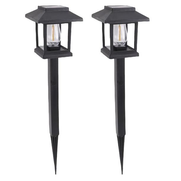 Luz Solar Para Camino, Luz Solar Para Exteriores, Sensor De Luz, 2 Piezas, Estaca De Tierra IP44, Una Prueba De Agua Para Pasarela