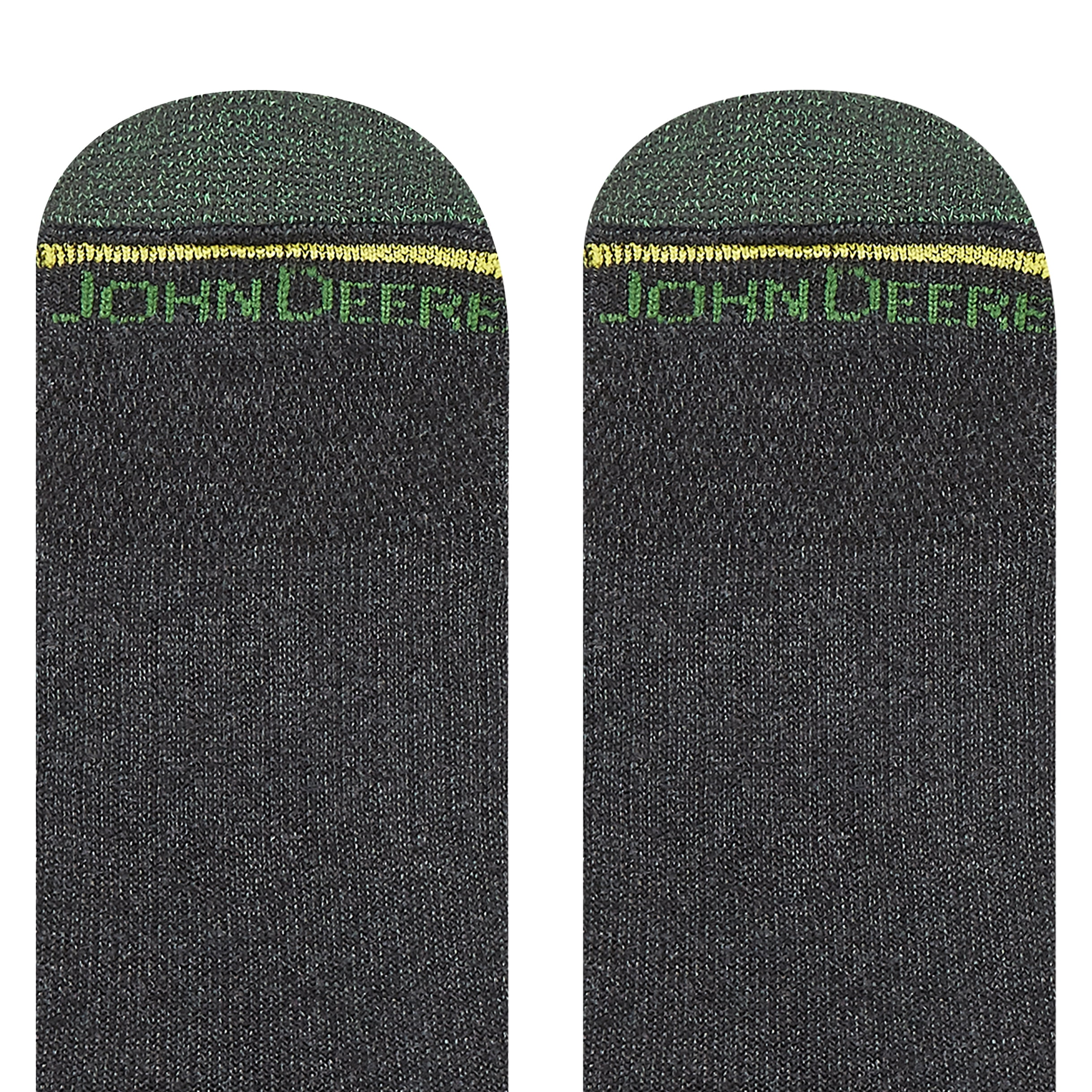 John Deere Men's Socks, Workwear Max Cushion High Ankle Socks, 6-Pack