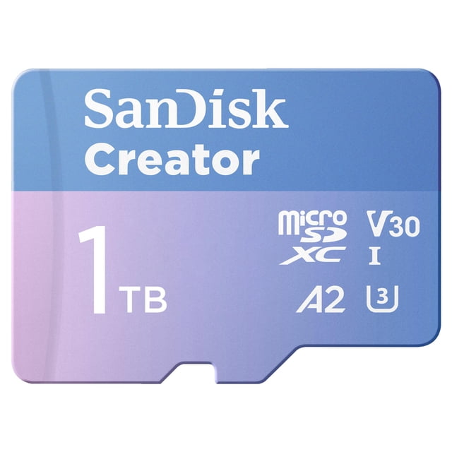Tarjeta de memoria SanDisk Creator microSD 1TB UHS-I con adaptador