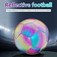 thumbnail image 3 of Balones de fútbol holográficos que brillan intensamente que brillan en la oscuridad Tamaño 4/5 Sporting, 3 of 7