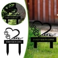 thumbnail image 2 of Corazón Metálico De Jardín Y Cartel Con Ranura Para Tarjetas Impreso Para Decorar El Patio Y El Jardín, 23,5 X 18,5 Cm, Arte, 2 of 7
