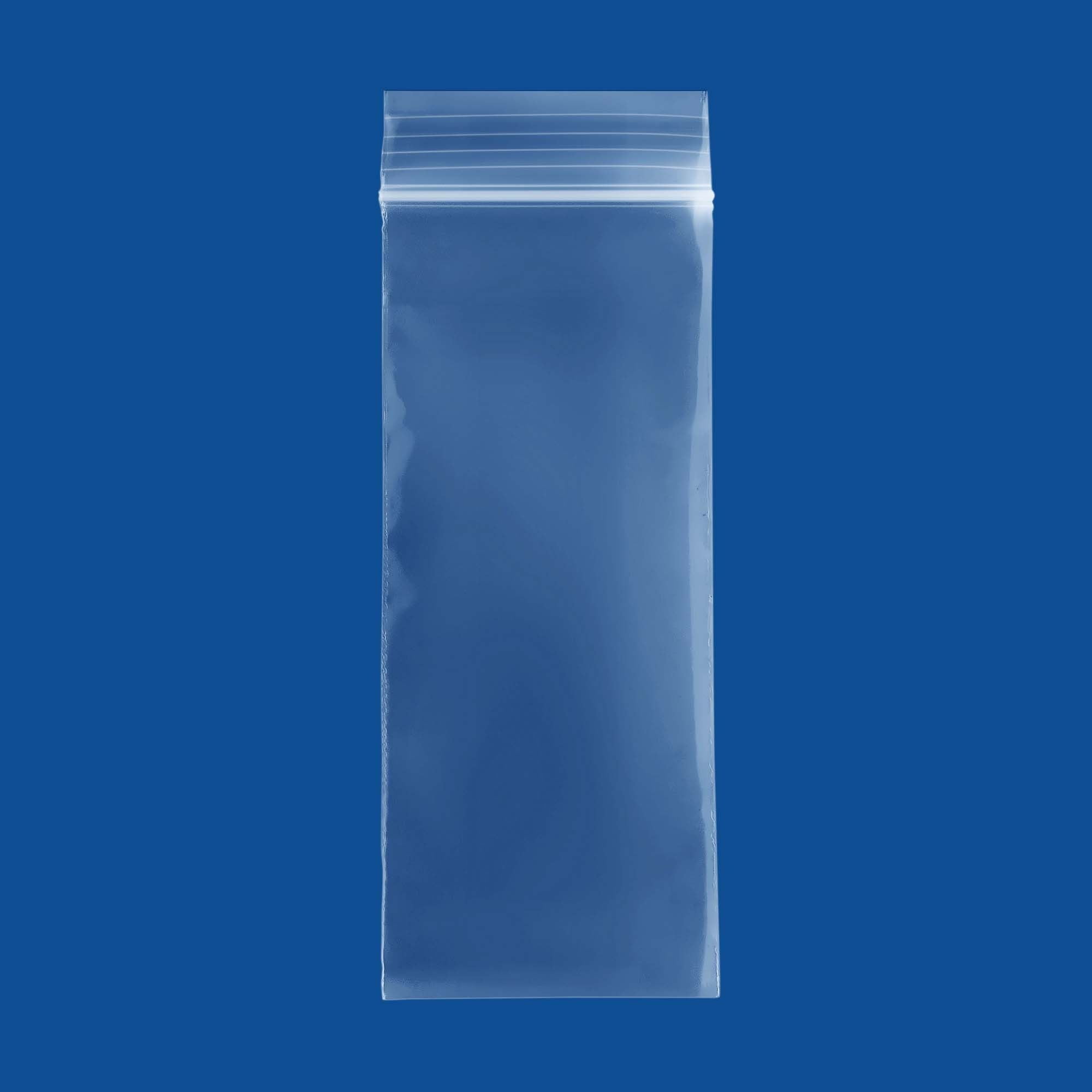 1000 Clear Reclosable Plastic Top Zip Lock Bags With White Block 4" x 4"-2 Mil 
