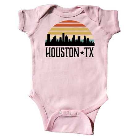 

Inktastic Houston Texas Skyline Retro Gift Baby Boy or Baby Girl Bodysuit
