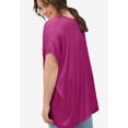thumbnail image 2 of Ellos Women's Button-Front Linen-Blend Tunic Tunic, 2 of 4