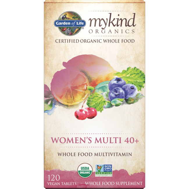 Garden of Life mykind Organics Women's 40+ Multi, 120 Tablets