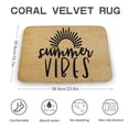 thumbnail image 2 of Boho Summer Vibes Door Mat, Sun Welcome Mat, Summer Doormat, Summer Decor, Outdoor Front Door Mat, Housewarming Gift, Welcome Doormat,Home Decor,Front Back Door Mat,Coral Velvet Rug 16”x24”, 2 of 6