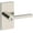 Polished Nickel (Lifetime), variant on Baldwin Reserve Square Lever - Keyed Entry - 5" Rose, Satin Nickel