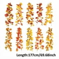 thumbnail image 7 of 70 inches Artificial Hanging Maple Leaves Plants Fall Fake Ivy Vines Plants Wall Hanging Plants for Autumn Outdoor Indoor Patio Garden Proch Home Party Wedding Decor, 7 of 7