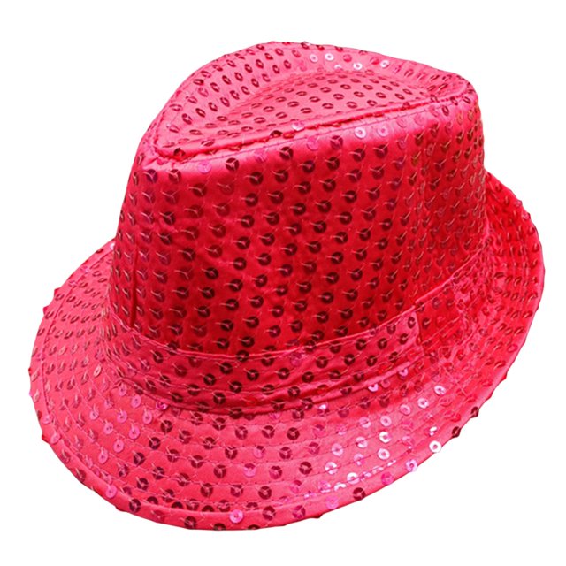 Txlixc Sombreros de jazz para hombres y mujeres, sombreros de fiesta decorados con lentejuelas Txlixc moda