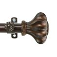 thumbnail image 2 of Rod Desyne Flair Window Set Curtain Rod, 48"-84", Cocoa, 2 of 4