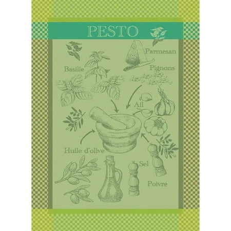 Garnier Thiebaut French Kitchen Pesto Verde Jacquard Tea Towel