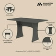 thumbnail image 4 of Manhattan Comfort Coney 3-Piece Mid-Century Modern Dining Set in Gray, 4 of 8