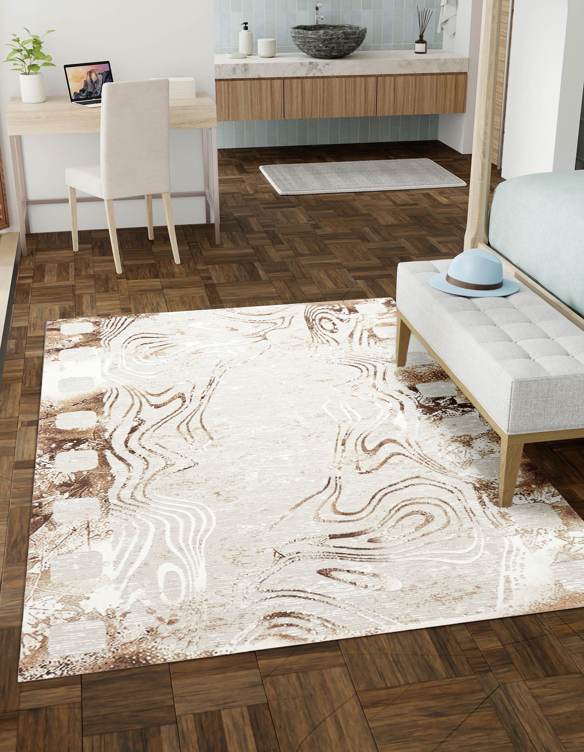 ECARPET Nova Contemporary/Modern Area Rug for Living Room, Bedroom, Dining Entrance, Hallway and More