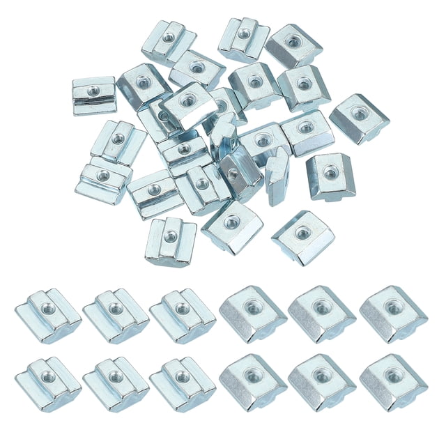 Uxcell Sliding t Nuts, Hammer Head Fastener Nut Thread t Slide Drop in Nuts for European Standard M4
