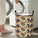 thumbnail image 5 of Fotbe Fashion Hippie Girl Cesto de Ropa con Asas, Cesto Impermeable de Gran Capacidad, Bolsa de Lavado para Dormitorio, Cesto de Ropa con Ruedas y Asas-Small, 5 of 6
