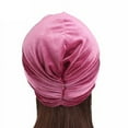 thumbnail image 7 of Sunjoy Tech Stretch Turbans Chemo Cap Twisted Pleated Headwraps Head Beanies Head Wrap Headwear Head Coverings for Women Girls Sleeping Head Accessories, 7 of 7