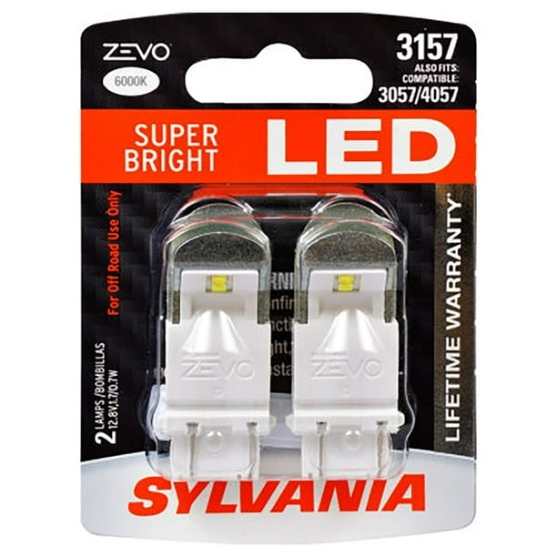 Bombilla LED SYLVANIA 3157 ZEVO blanca 6000 K para DRL (2 bombillas)