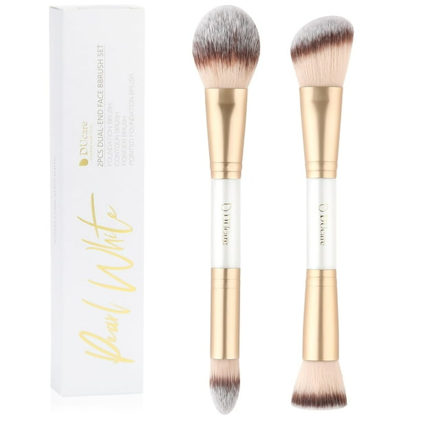 Set de brochas de maquillaje DuCare Duo End Foundation Contour, 2 unidades