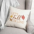 thumbnail image 3 of Creative Products Let's Fall In Love 16 x 16 Spun Poly Pillow, 3 of 3