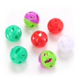 thumbnail image 4 of 10PCS Cat Ball Toy Creative Hollow Fish Paw Decor Cat Bell Toy Kitten Toy Ball, 4 of 6