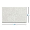 thumbnail image 6 of Nestl Bathroom Rugs, Machine Washable Bath Mats For bathroom Floor Rugs, Nonslip Backing Rubber Bath Rug, White, 6 of 6