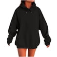 thumbnail image 2 of BLCHUNen Hoodies for Women Pullover Long Sleeve Tops Drawstring Breathable Home Sports Gym Athletic Active Casual Sweatshirts, 2 of 5