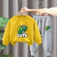 thumbnail image 2 of Hessimy Infant Toddler Valentine's Day Spring Summer 2Pcs Long Sleeve Sweatshirt Pants Soft Sweatsuit, Gentle On Skin(R,4-5 Years), 2 of 3