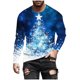 thumbnail image 5 of Amzcrzy Sudadera Para Hombre, Con Estampado Navideño, Informal, De Manga Larga Y Cuello Redondo, Azul, 5Xl, 5 of 5
