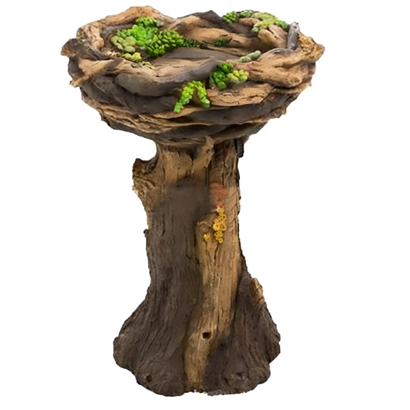 ACDANC Antique Bath Bird Decoration Succulents Resin Birdbath for Home Courtyard Garden Patio & Garden Bird Feeders Bird Bath Ornament