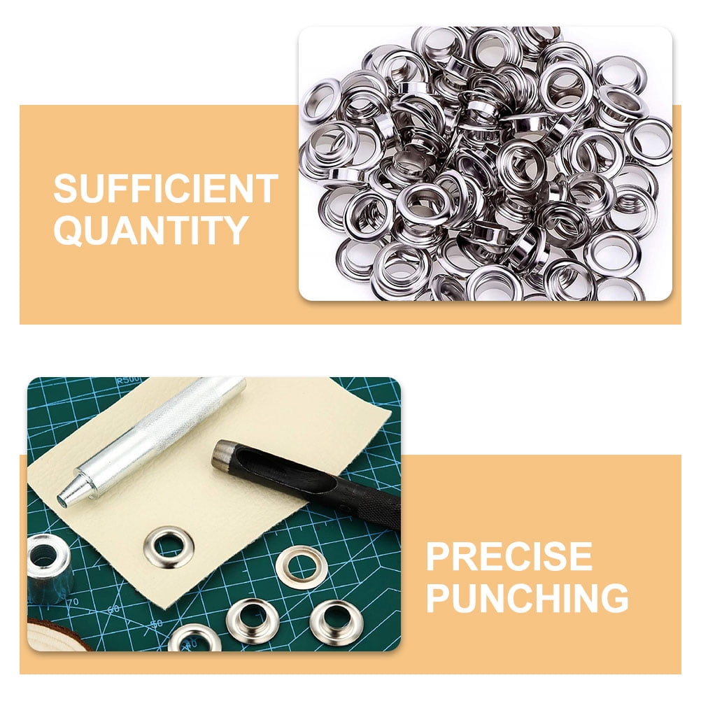 ELAYARD Multi-Color Grommet Tool Kit for Canvas, Tarp, and Fabric with Easy Punching Feature - and Portable Set