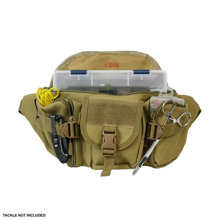 bag osage river tackle fanny crossbody sling waist portable fishing pack storage khaki