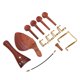 thumbnail image 4 of Juego De Mentonera Tailpiece Fyydes Piezas De Violín 4/4 Palisandro Multifuncional Resistente Al Desgaste, 4 of 5