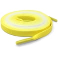 thumbnail image 3 of Flat Colorful Shoelaces Gradient Rainbow Shoe Lace Shoestring 2 Pair, Lemon Yellow, 39 inches(100CM), 3 of 7