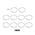 thumbnail image 2 of Yuarrent 10 pack/lote, moldes con agujeros para pasteles de acero inoxidable fáciles de redondear, amplia aplicación y resistentes, fáciles Cocina y Comedor Como se muestra 8cm, 2 of 6