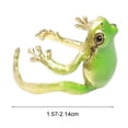 thumbnail image 5 of SmartBy Tree Frog Ring Good Detail Realistic Animal Smooth Polished Adjustable Open Ring Novelty Knuckle Ring Party Daily Lady Finger Jewelry, 5 of 6