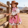 thumbnail image 6 of HCNTES Kids Western Cowgirl Costume Cowgirl Suit for Girls Dress Up Party Halloween Play Party For Kids 3 10 Years, 6 of 7