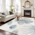 thumbnail image 2 of Beach Coastal Fish Area Rugs 6'x9', Washable Small Throw Rugs for Kitchen Dining room, Watercolor Sea Ocean Nautical Indoor Outdoor Rug Non-Slip Low Pile Carpet Runner Reversible Floor Mats, 2 of 8
