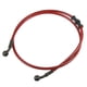 thumbnail image 1 of 120cm 47.24 "Longitud 10mm ID Motocicleta Línea de freno hidráulico Tubo de manguera de aceite 28 ° Cable trenzado de acero inoxidable para ATV Motocross Sport Bikes Red, 1 of 1