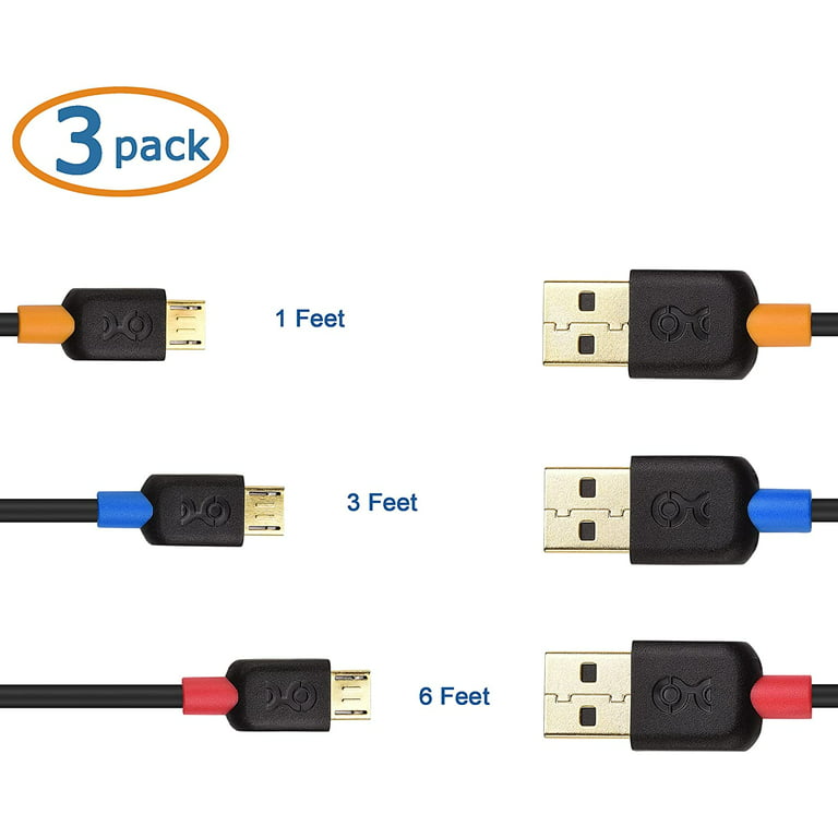  Cable Matters 2-Pack Long USB to Mini USB Cable (Mini USB to USB  Cable) 15 ft : Electronics