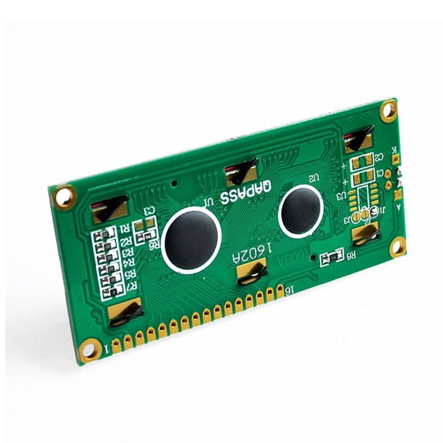 Matsuzay 2 uds LCD1602A 3,3 V LCD 1602A 16x2 matriz de puntos módulo de pantalla LCD carácter blanco fondo azul Electrónica miscelánea
